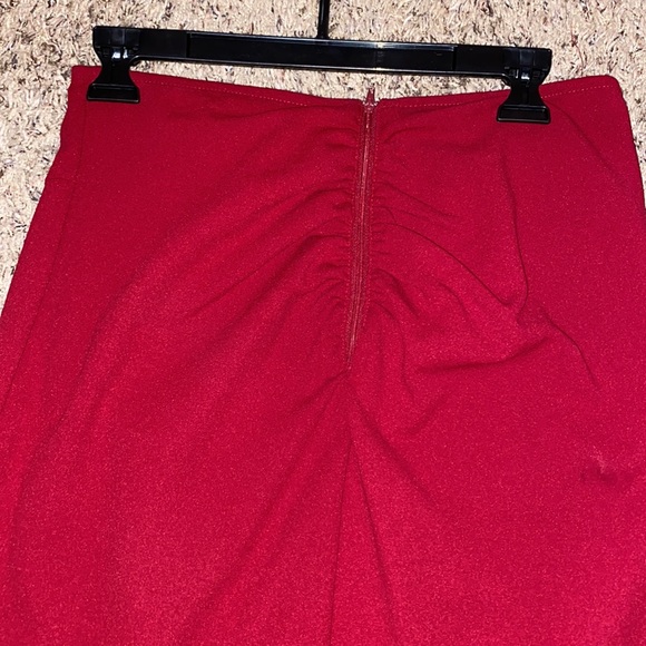 Red Prom Dress (two piece) - Picture 7 of 8